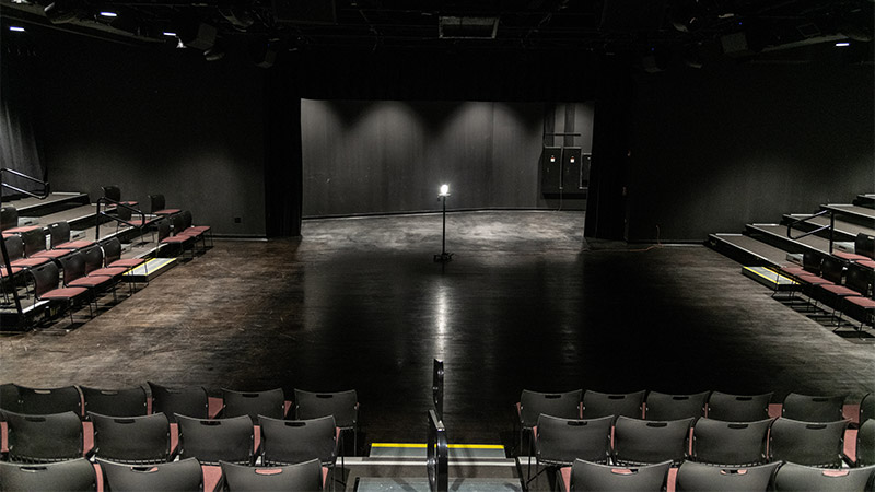 Indoor photo of the arts annex